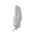 Cz Beads Paving Feather Brooches Brooch Pin Women Handmade Pins and Brooch