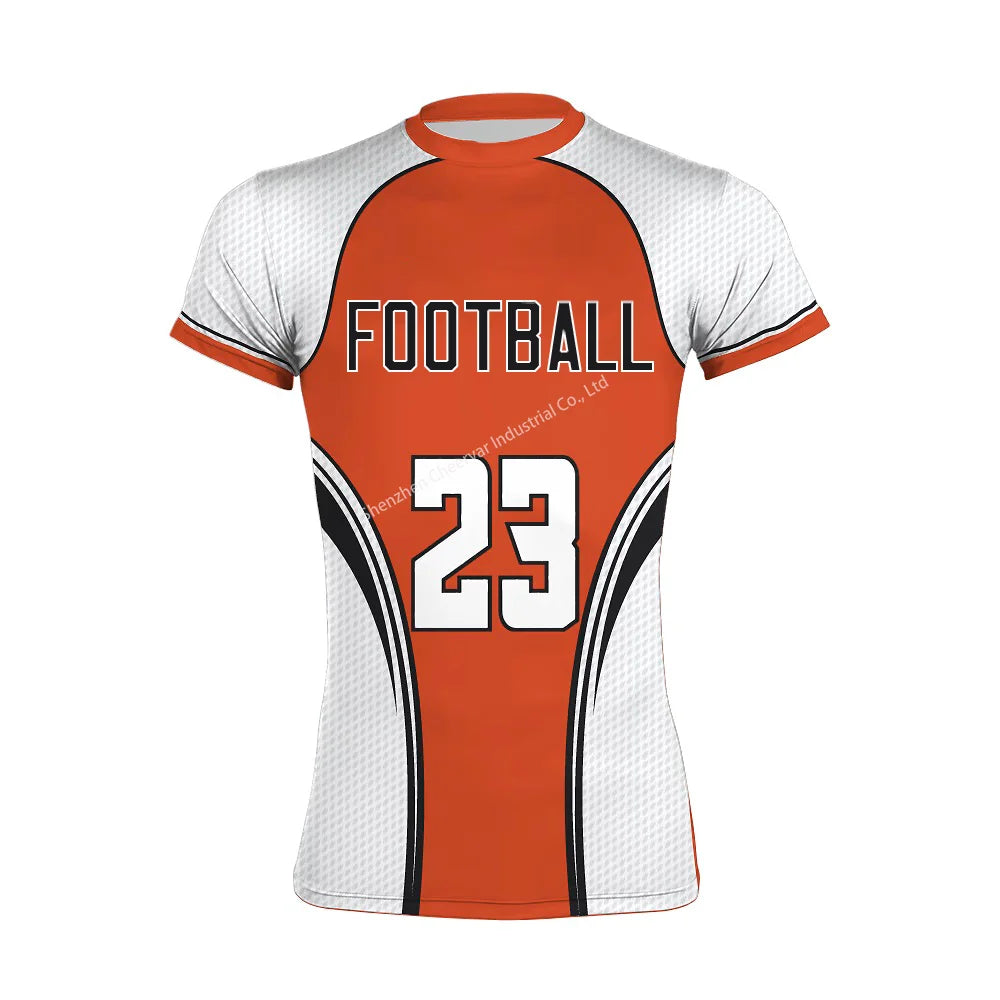 Youth Premium Flag Football Jersey Set Customized Sublimation 7V7 Football Wear