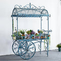 Q173 New Design Metal Wrought Iron Flower Frame Rack Florist Display Wedding Yard Garden Decoration Flower Stand Iron Decoration
