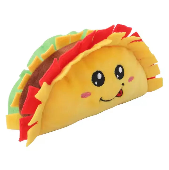 Pet Squeaky Taco Dog Toy