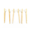 Eco Friendly Bamboo Orthodontic Denture Brush False Teeth Brush Double Sided Toothbrush