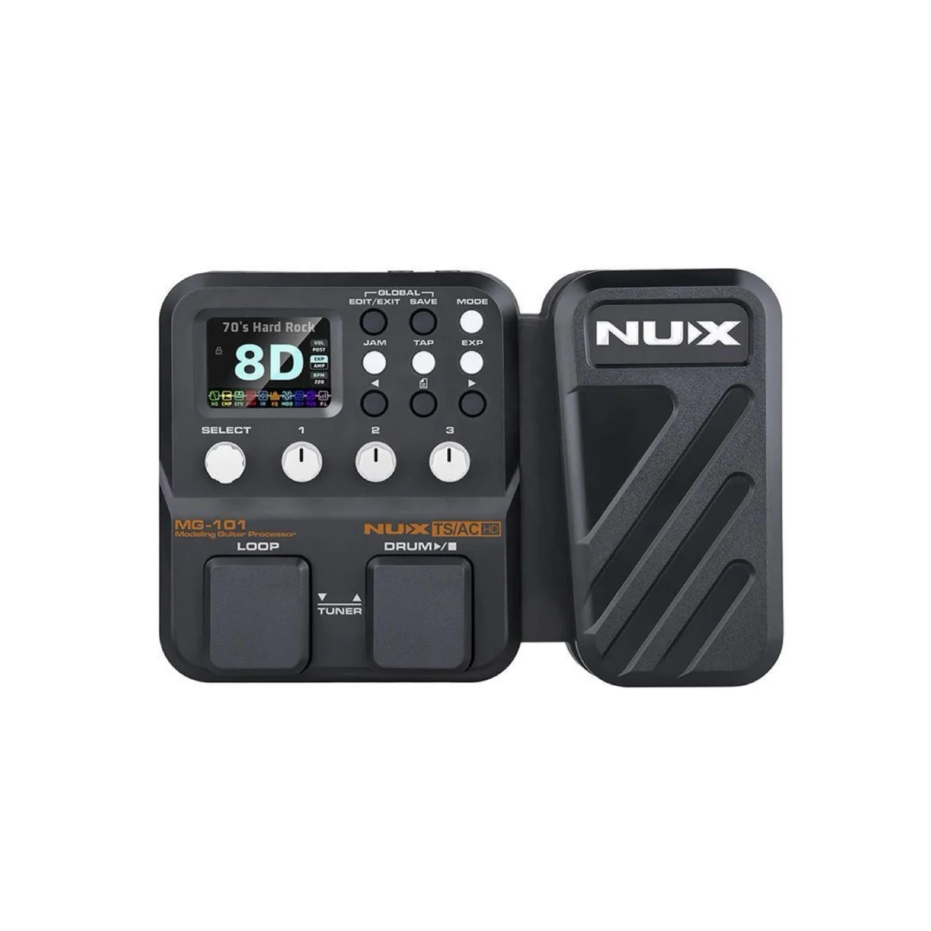USA DDP Support | Nux MG-101 Guitar Processor Multi-effects Pedal for Live Streaming
