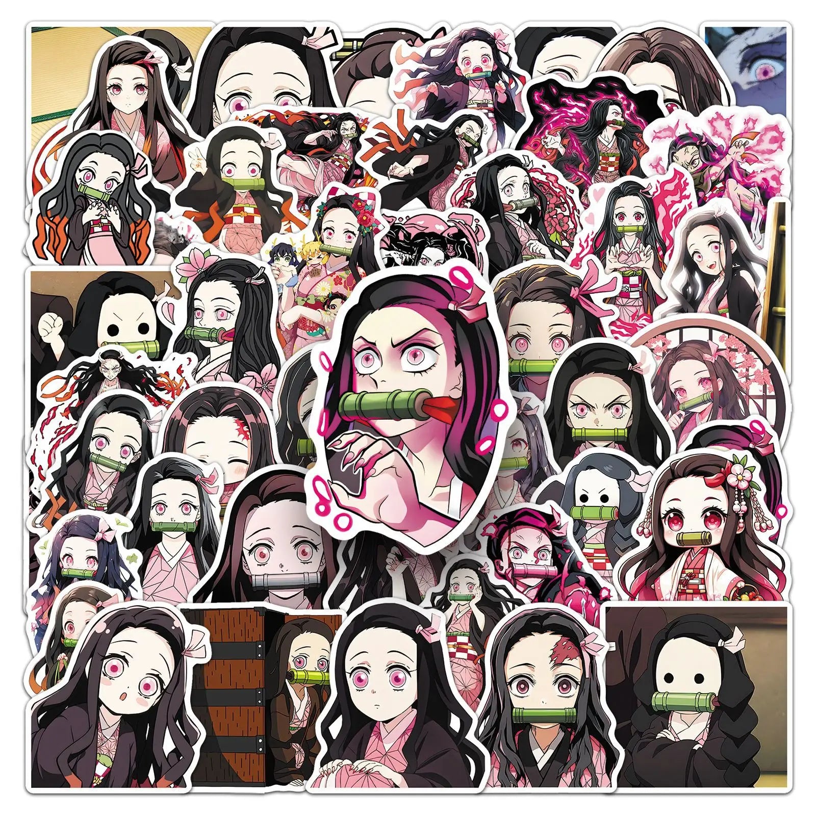 50PCS Japanese anime cute girl Nezuko Kamado Sticker