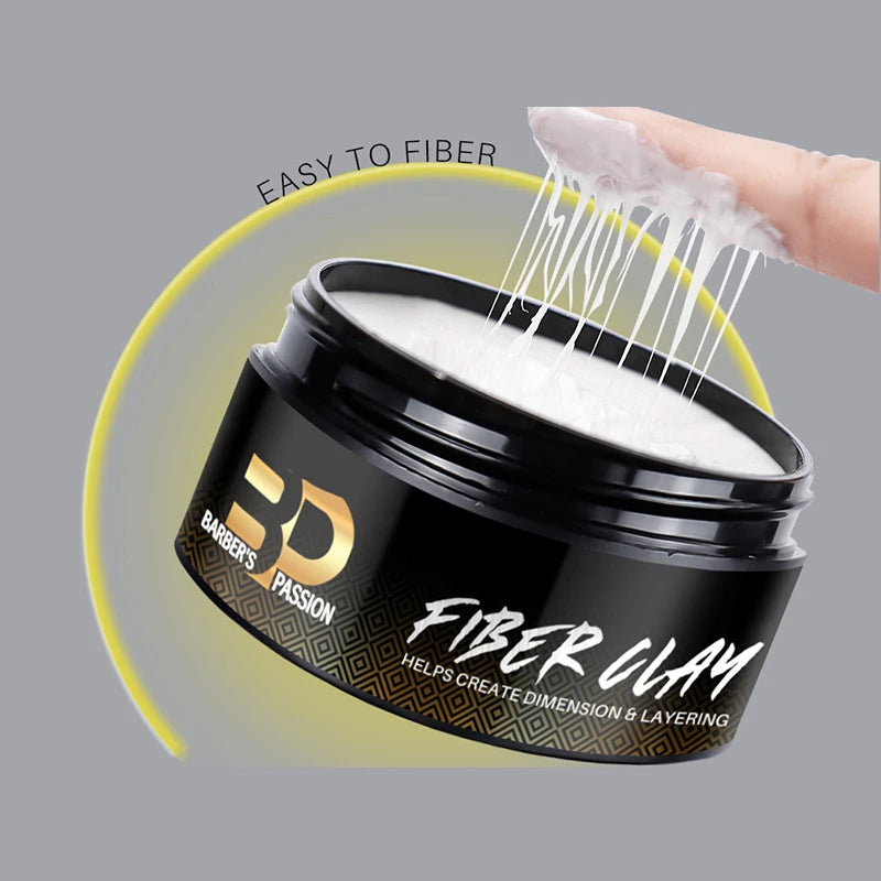 BARBERPASSION Factory New Arrival Matt Hair Clay Wax Matte Fiber Clay Wax for Barber Men with Your Own logo