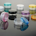 Wholesale Mini 2g 3g 5g 10g PS Clear Round Wide Mouth Plastic Jars With Lid Facial Cream Sample Cosmetic Eye Cream Container