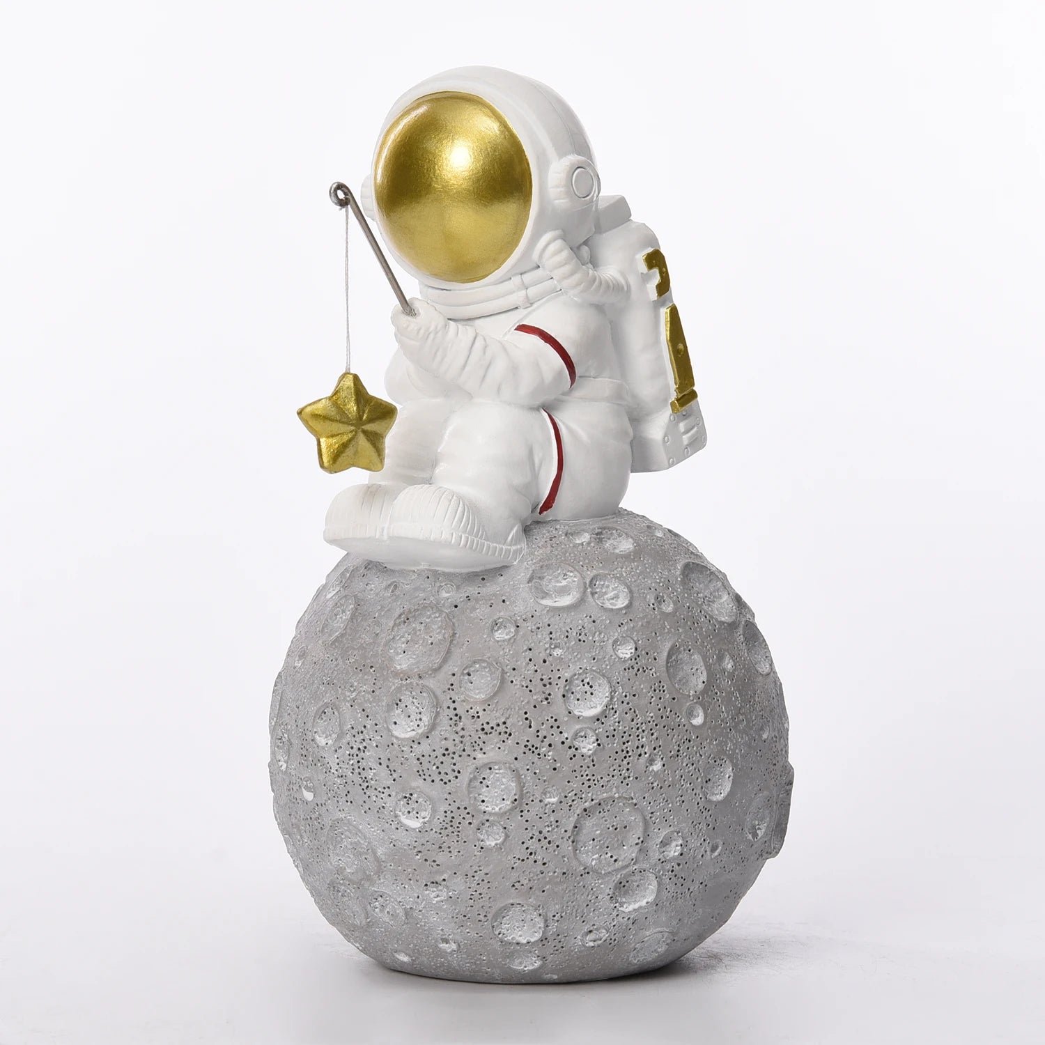 Hand Made Over the Moon Astronaut House Best Seller Ornament Modern Fishing Man Home Decoration