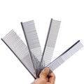 Silver Metal Macrame Fringe Pet Comb Stainless Steel for Dogs and Cat Flea Comb Brush Pet Grooming Comb
