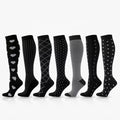 Melenlt Compression Socks European and American  Outdoor Sports Socks Compression Socks Wish New Style Black and