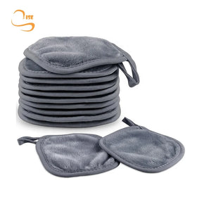 Soft Thick Microfiber Makeup Remover Cloth Reusable Washable Facial Makeup Remover Towels Premium Face Washcloths 5x5inch