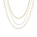 3 Layered Pendant Long Necklace Choker Pearl Chain Necklace Customs Pendant Initial Letters Stainless Steel  Pendant for Women