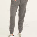 Women's Wool Cashmere Knit Jogger Pants Drawstring Elastic Waist Winter Sweater Pants OEM ODM