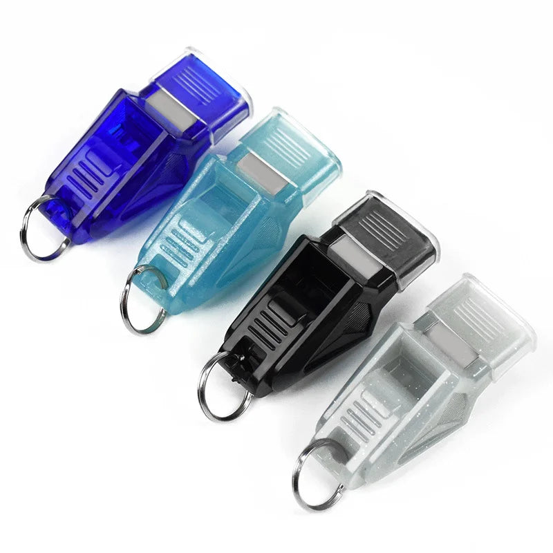 Professional Plastic Whistle for Coaches Referees Lifeguards with Lanyard Very Loud Pealess for Sports Safety by Whistle Sport