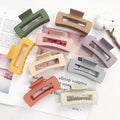 10.5cm Oversized Square Jumbo Clamp Bigsize Accessories Claw Color Pastel Frosted Matte Large Hair Claws Clips for Thick Hair