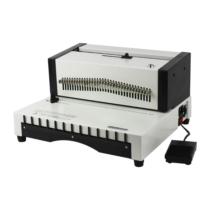 A4 Electric Wire Binding Machine Office Document Puncher and Binder for Loose-Leaf and Calendar Binding
