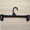 6012cg Custom Black PP Plastic Injection Multifunction Clothing Clip Pants Hanger 2 Sets for Wardrobe Clothes Garment Display