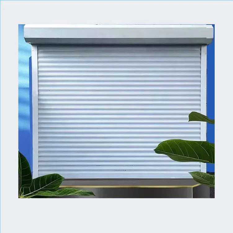Side Frame Roller Shutter Anti-Theft Glass Garage Door Supermarket Electric Side Customized Aluminum Alloy Steel Modern Design