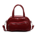 Y2K Fashion Small PU Leather Shoulder Bag 2025 Spring Women's Crossbody Top Handle Bags