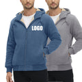 Custom Men's Fleece Hoodie Casual Sweatshirts Windproof Jackets With Zipper Pockets Men's Hoodies & Sweatshirts