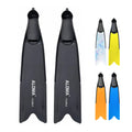 Aloma Custom Colors Logo PP Blade 6 Size TPR Full Foot Pocket Scuba Diving Fins Plastic Long Fins Freediving Flipper