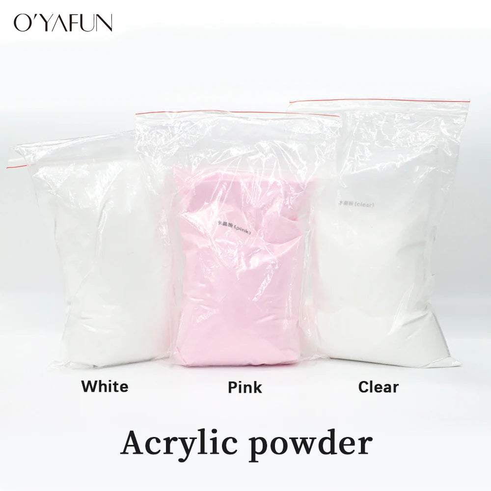 1kg Pink Acrylic Powder Wholesale Private Label 3000 Color Clear Nail Salon Professional Care Acrylic Powder