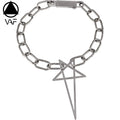 VAF 50CM Pentagonal Hollow Pendant Thick Necklace Width 20MM Large Chain Men Stainless Steel Jewelry