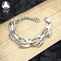 VAF COOL 16+5CM Snakebone Hollow-out Bracelet High Quality Stainless Steel Unique Design With Polished Surface
