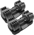 In Stock Home Gym 25LB 12KG Dumbbells Fitness Equipment Adjustable Dumbbell Set HANTELSET VERSTELLBAR