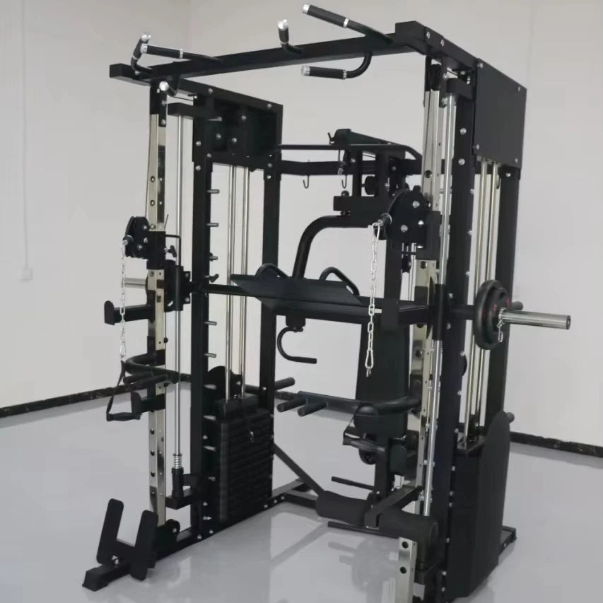 Multifunction Home Gym Exercise Multi Function Station Equipment Smith Machine with Weight Stack