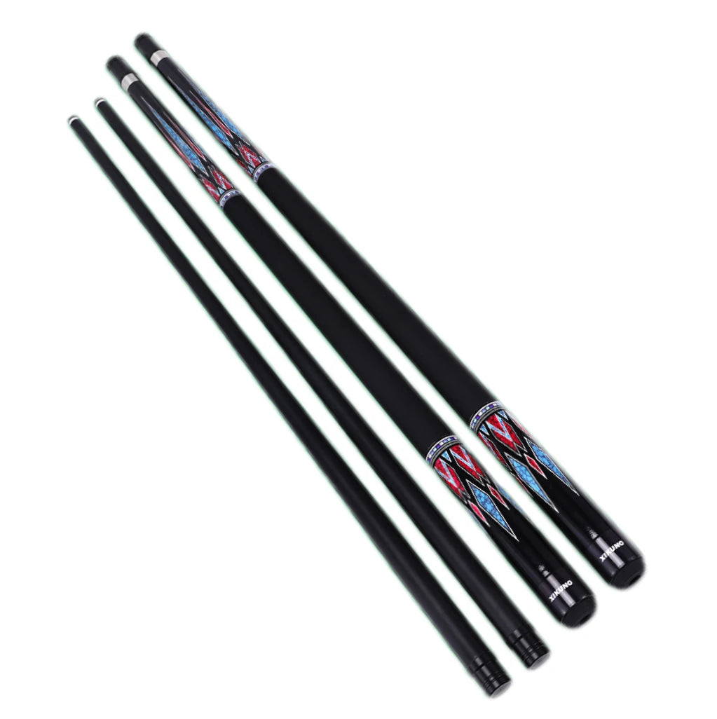 Xikuno High Quality 1/2 Split Fiberglass Center Joint Pool Cue 10.5mm/11.5mm/12.5mm Tip Professional Stainless Steel 3/8*8