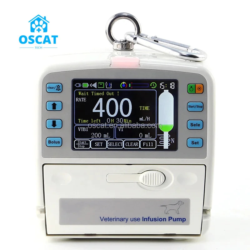 OSCAT Top Quality Veterinary Equipment Animal Clinic Use Vet Infusion Pump Touch Screen Heatable Syringe Pump