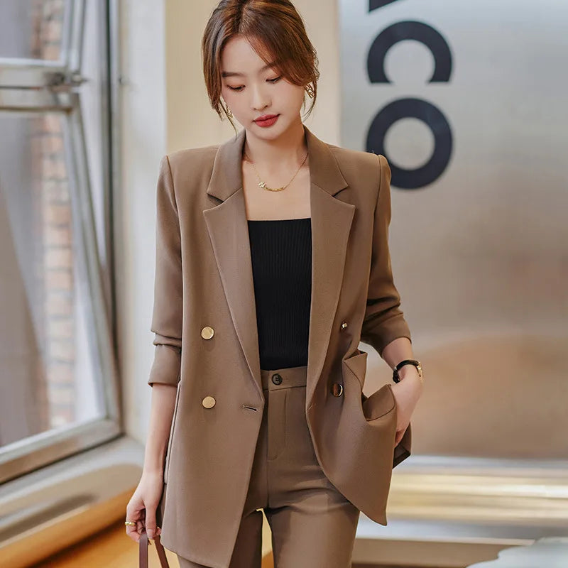 S-3XL Suit Jacket Spring Fashion High-end Casual New Fashion Professional Suit Set