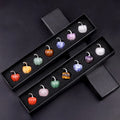 Hot Sales 7 Stone Crystal Pumpkin Set Tumbled Amethyst Home Decor for 7 Chakra Set Gift