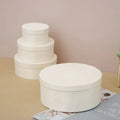 Customize Logo Cheap Disposable Party Small Round Eco-friendly Wood Food Container Cheese Cake Box Packaging
