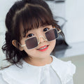 New Kids Bridge Design Fashion Children's Sunglasses  B129 Small Square Metal  Frame Children's Sunglasses 2021