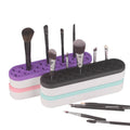 Custom Logo Silicone Brush Holder Washable Brush Organizer Cosmetic Rack Storage Holders Pen Holder for Organizer