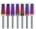 5 in 1 Steel Drill Tool 3/32" Purple Tungsten Bit Nail Electric File Ceramic Nail Drill Bit