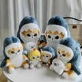 13cm Kawaii Cute Shark Cat Stuffed Animals Wholesale Plush Keychain Toys Japanese Fried Shrimp Toy Doll Charm KeyChain