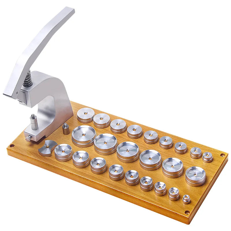 25Pcs Watchmaker Watch Back Cover Press Dies Watch Case Closer Repair Tools for Battery Replacement Watch Repair Capping