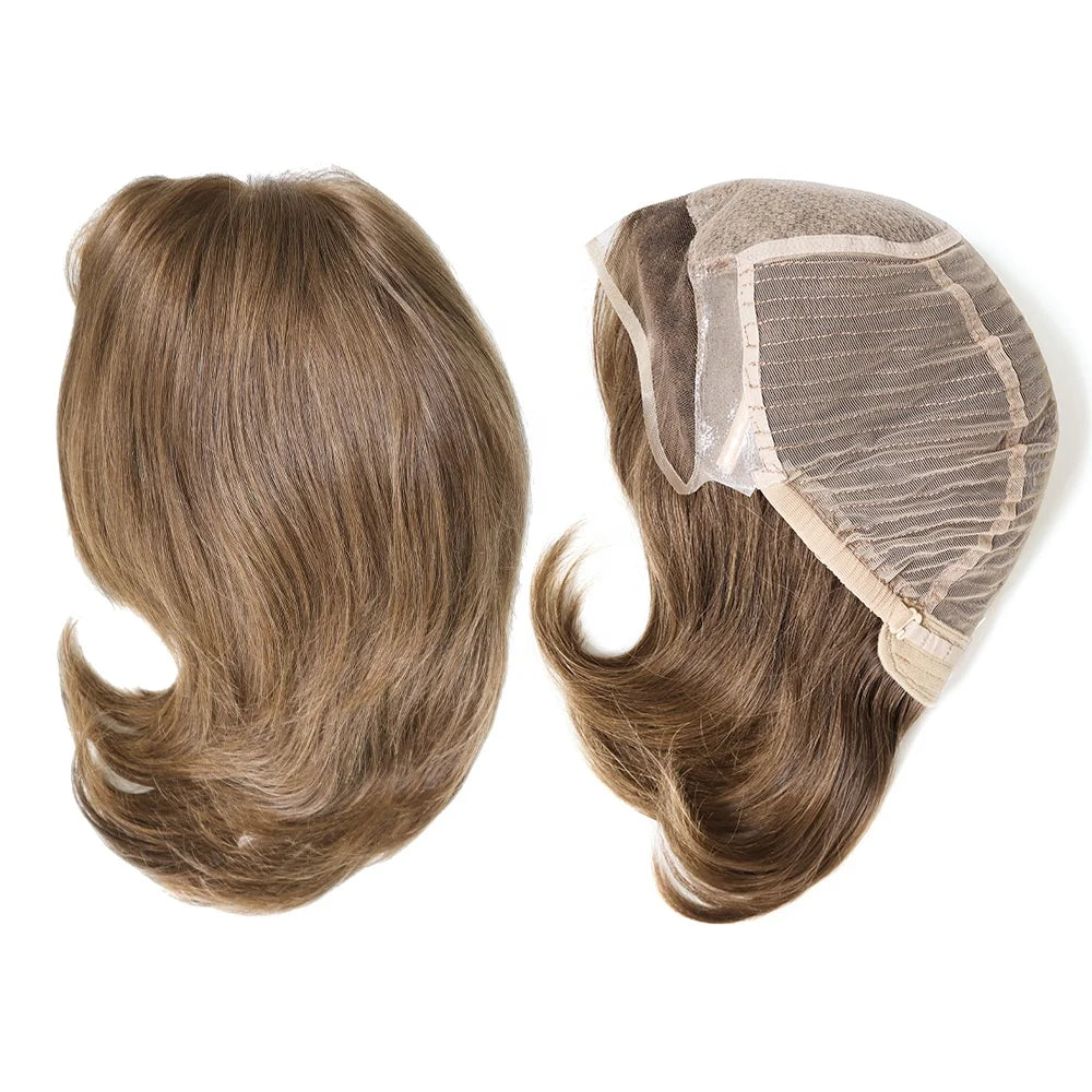 EW40 Injection Lace Silk Top Jewish Kosher 6" 8" and 10" Short Hair WigEuropean Virgin Hair for Women