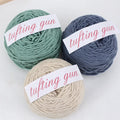 Popular Multi-colored Dyed Handmade Carpet 400g Acrylic Blended Yarn for Tufting Gun