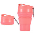 Hot Sale Customized Logo Travel Coffee Mug Take Away Foldable Reusable Coffee Cup With Lid