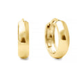 Gemnel Fashion Gold Vermeil 925 Sterling Silver Huggie Hoop Earrings