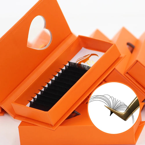 0.03 0.05 0.07mm Mega Volume Lash Trays 8-25mm Korea PBT Silk Individual Eyelash Extensions Supplies
