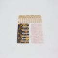 Customize Gift Anti Static Detangler Hairbrush Comb Portable Marble Cushion Travel Wide Tooth Comb Cellulose Acetate Pocket Comb