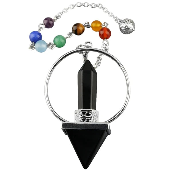 2026 Best Selling 7 Chakra Pyramid Pendulum-Wholesaler and Manufacturer of Crystal Product/Chakra Stone for Used As Chakra Pendulum