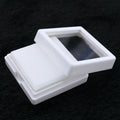 PG1001 Small Gemstone Cabochon Display Box with Glass Windom and White Foam Insert