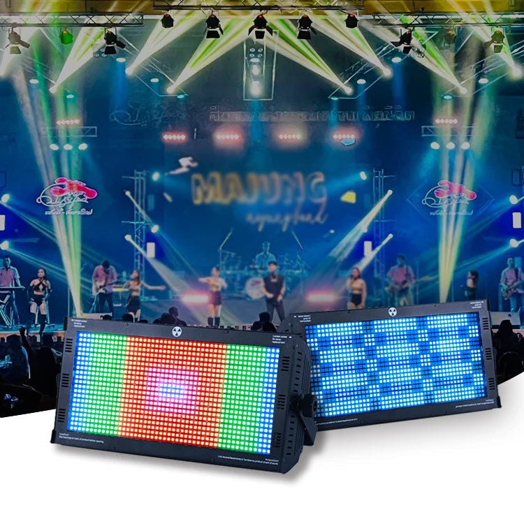 Design Factory Manufacturer Voice Control Dmx512 1000W-112 Section Three Color Strobe Light
