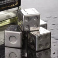 2023 Unique Reusable Whisky Dice Stones Set Wholesale Gadgets 304 Stainless Steel and Metal Ice Cubes