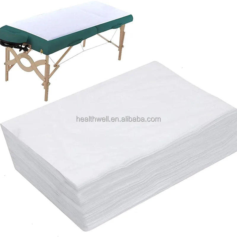 Waterproof Disposable Massage Table Sheet Spa Bed Cover in Non-Woven Fabric Conveniently Covers Massage Tables and Beds