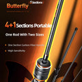 HISTAR Butterfly Multi-sections Fishing Rod FAST Action Lake Long Cast 4+1Sec High Carbon Ultra Light 1.55 2.28m Length